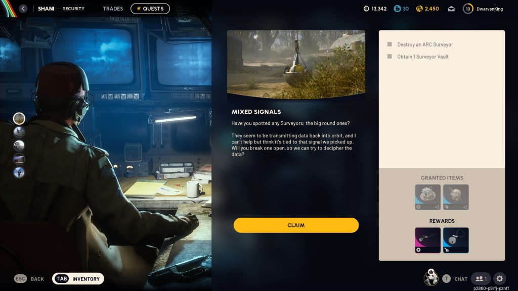 Shani in her surveillance room in ARC Raiders. 