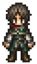 Alexia, a woman with short brown hair and a green tunic in Octopath Traveler 0