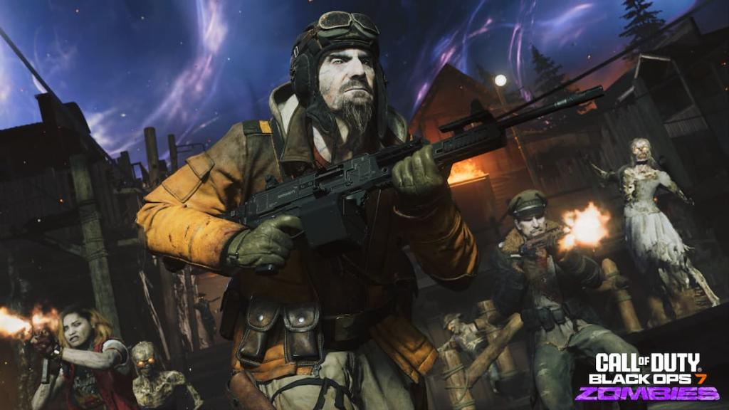 A character fighting zombies in Black Ops 7 Zombies