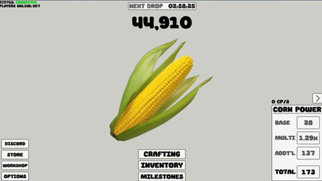 Corn's entire gameplay comprised in one image.