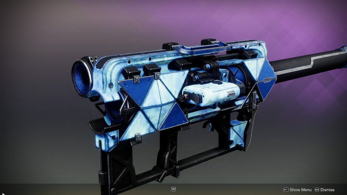 The Folded Root rocket launcher with the misty tier five ornament.