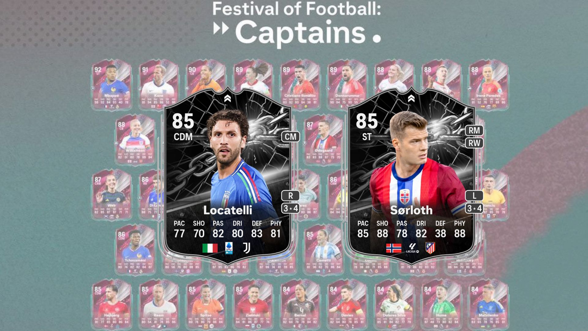 Locatelli and Sorloth Showdown items in FC 26