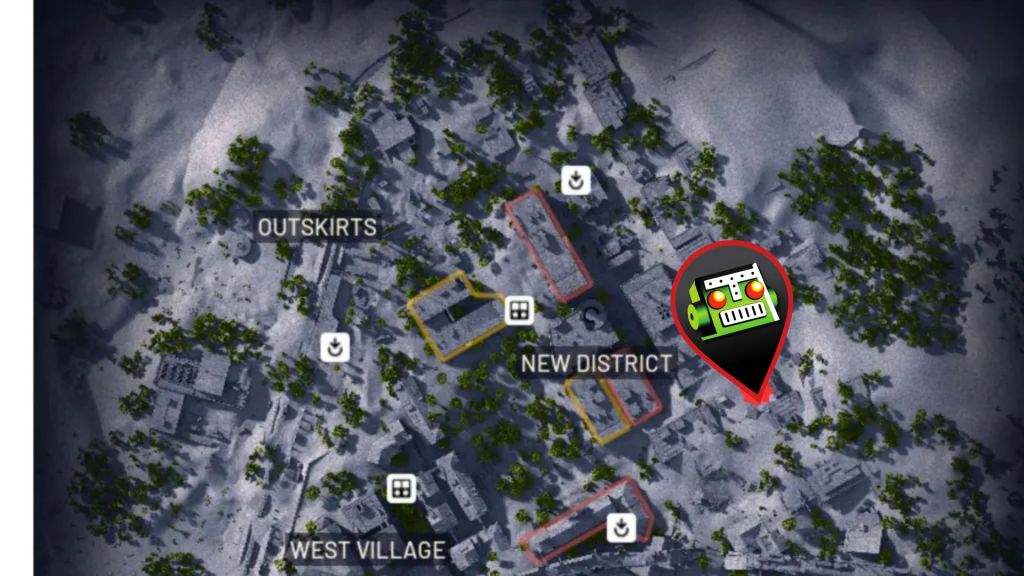 Wall with murals in ARC Raders