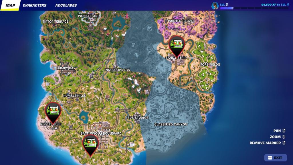 Fortnite custom bus piece locations