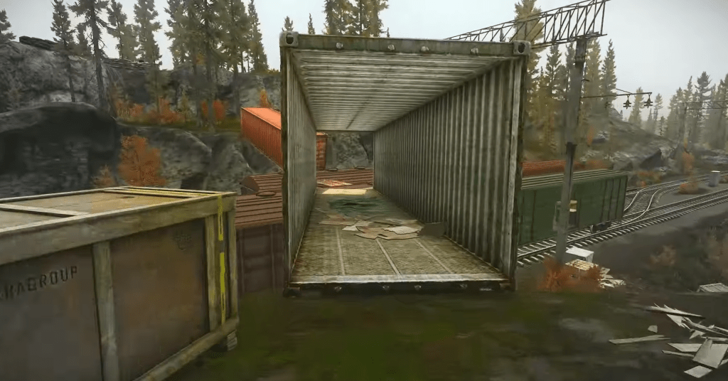 Containers leading to the  Smuggler's Escape Tunnel