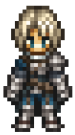 Viator, a man with blonde hair and a silver armor set.