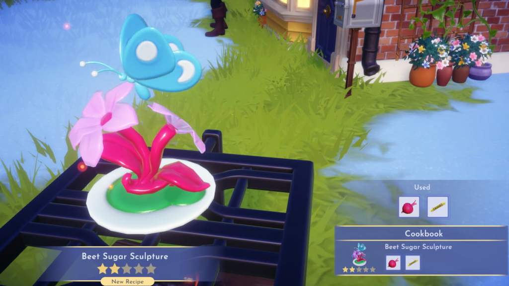 Cooked beet sugar sculpture disney dreamlight valley