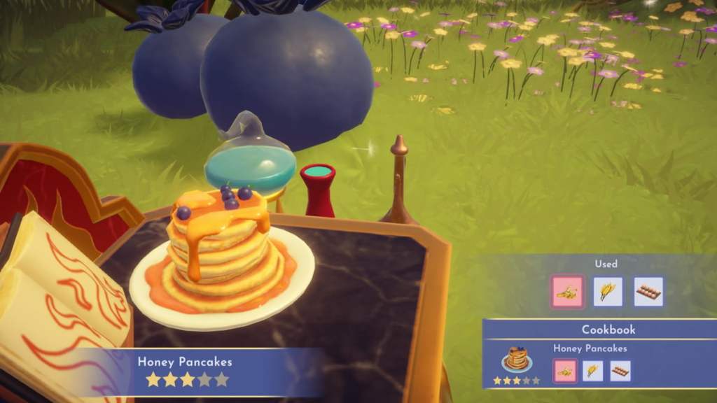 Honey pancakes in disney dreamlight valley