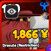 Dracula (Restriction) unit from Anime Rangers X Roblox experience.