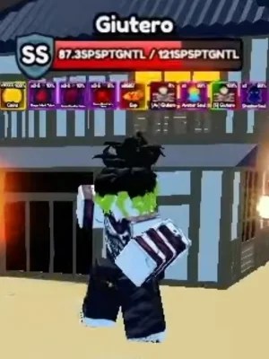 Giutero secret boss from Anime Eternal Roblox experience.