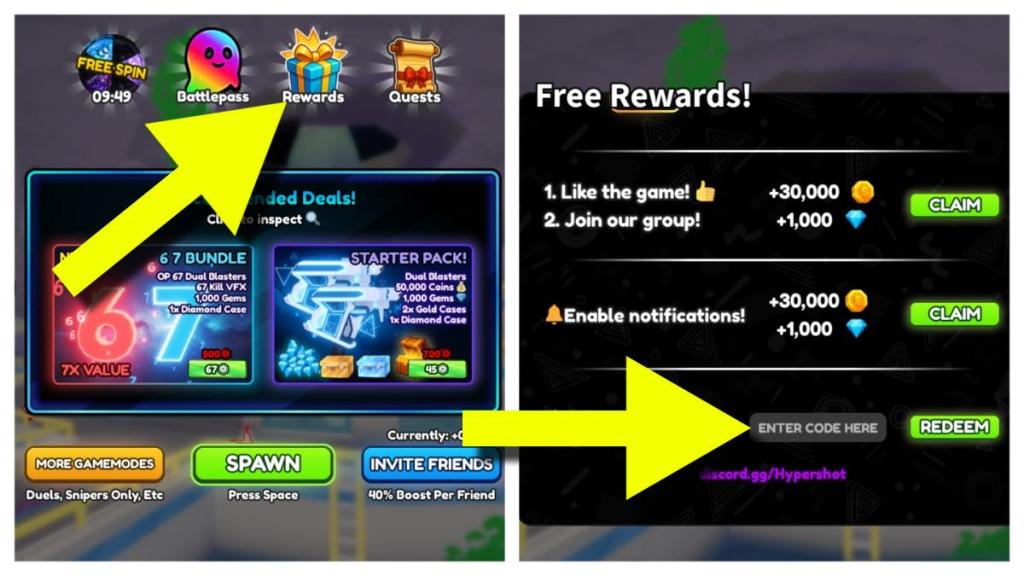 How to redeem Hypershot codes