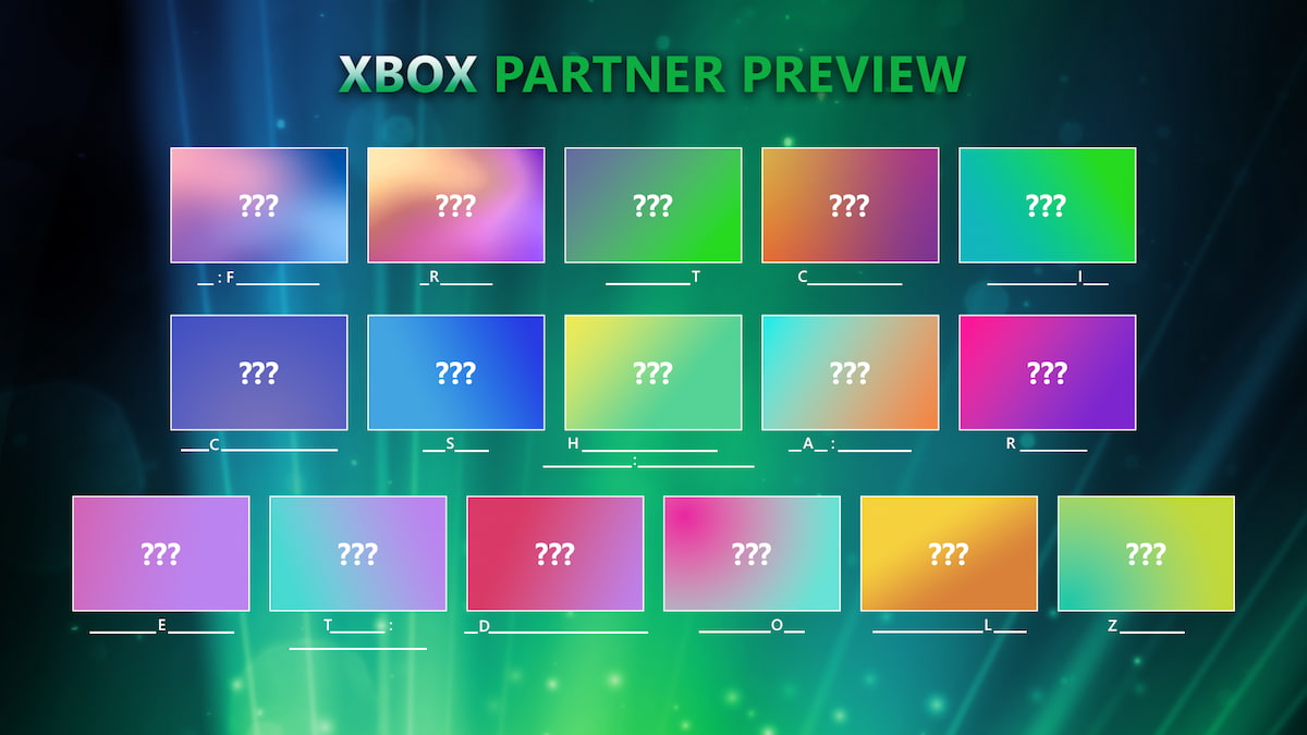 Nov 2025 Xbox Partner Preview