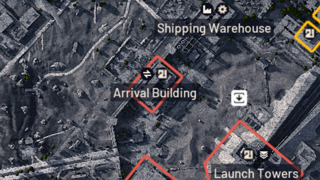 3D render of parts of the Spaceport map in ARC Raiders.