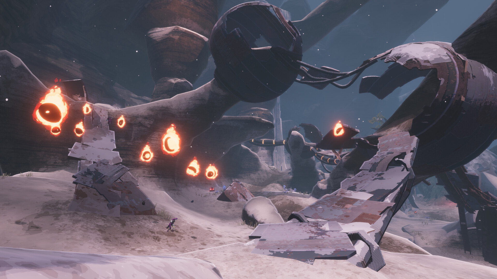 Players fighting in a round in Risk of Rain 2