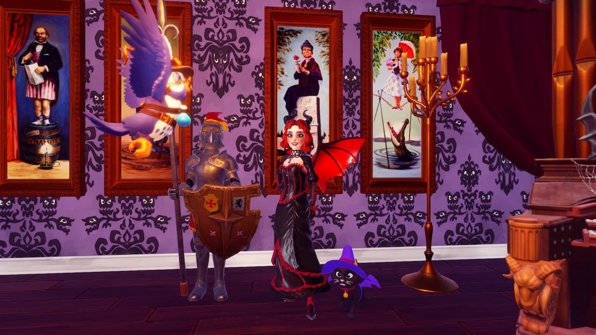 Standing by suit of armor disney dreamlight valley