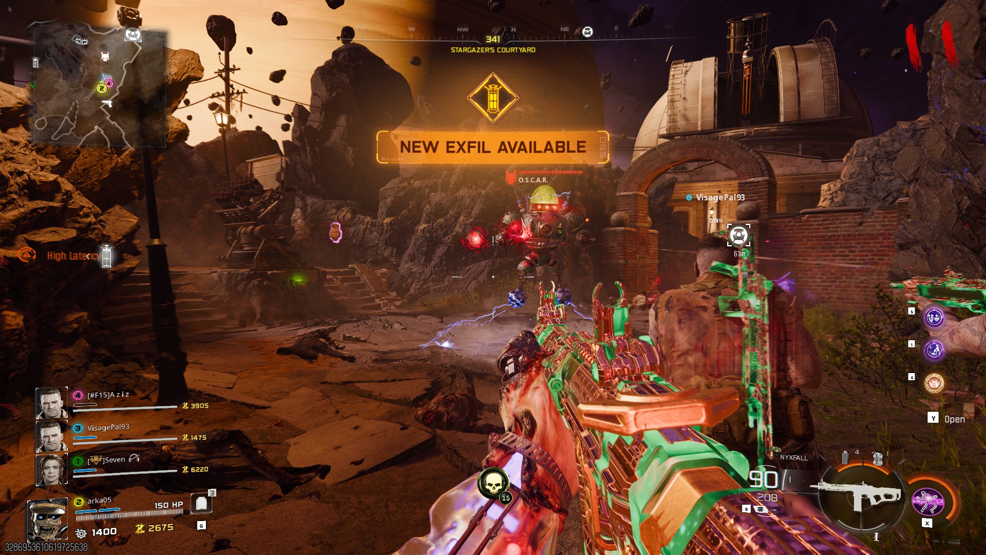 Players fighting zombies in Astra Malorum