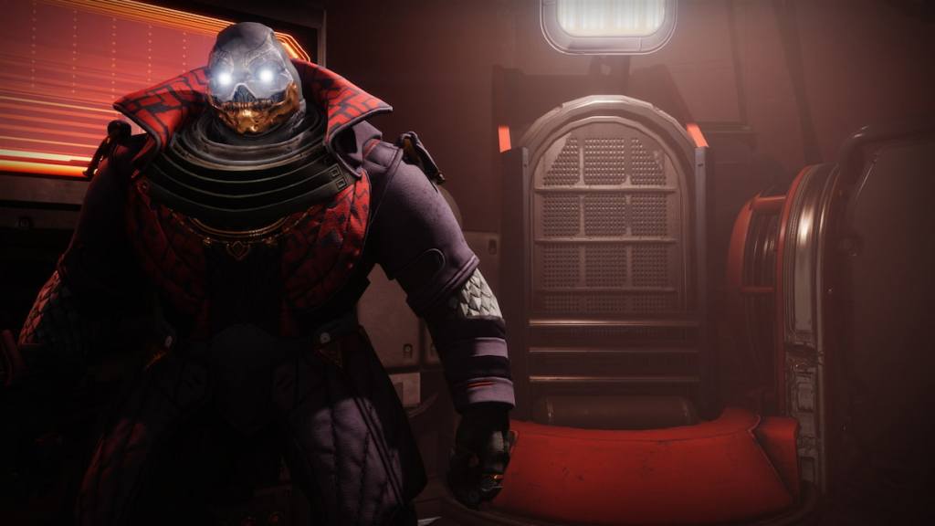 Armorer Aghol, a gold-jawed Cabal who's the quartermaster for the Totality Division in Destiny 2 Renegades