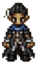 Bargello, a man with a dark ponytail and thieves clothing.