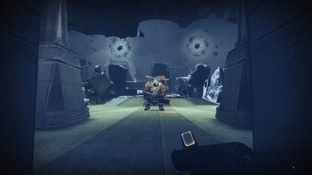 The Disciple of Harrow, a powerful Cabal boss in Destiny 2's Fire and Ice mission.