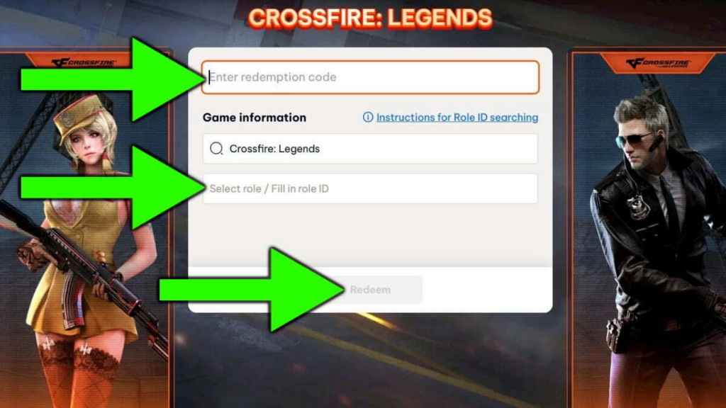 How to redeem codes in Crossfire: Legends