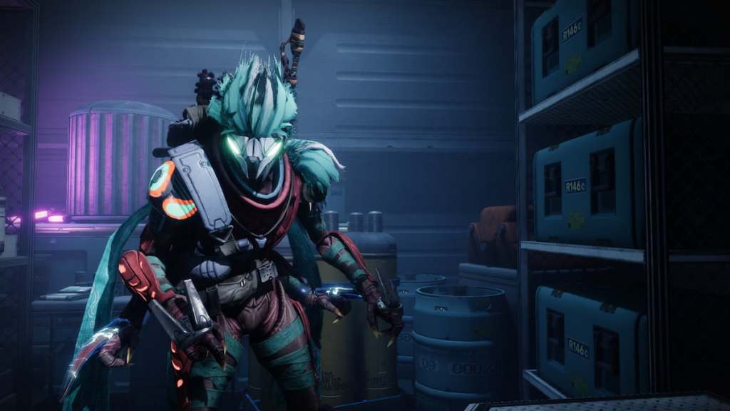 Mechanic Deoriks, a green-haired Eliksni in Destiny 2's Renegades expansion.