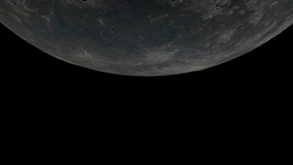 Cinematic shot of the moon