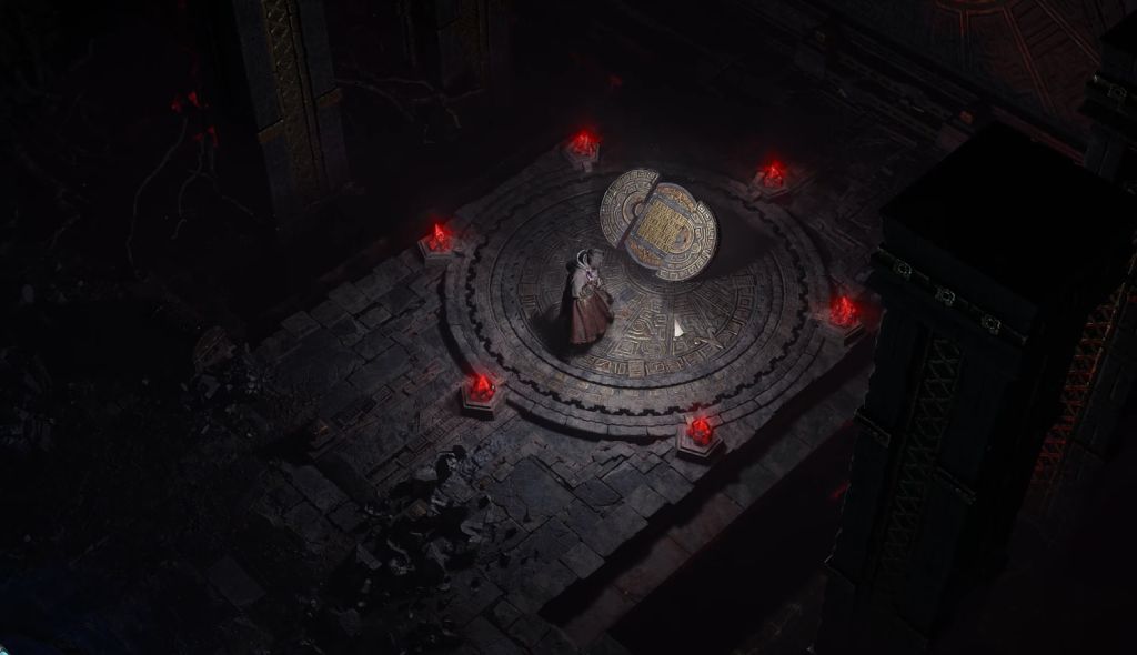 Console in the Temple in Path of Exile 2