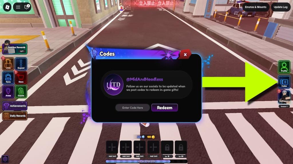 How to redeem UTD codes.