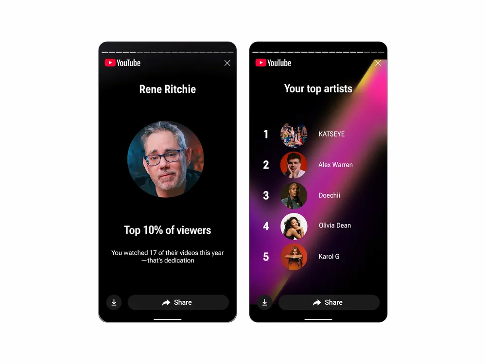 YouTube Recap screenshot