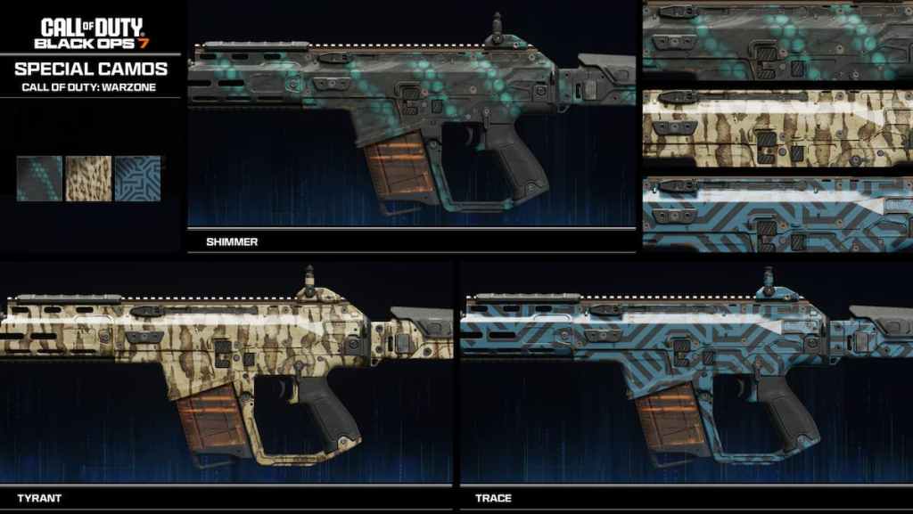 BO7 Warzone Special camos