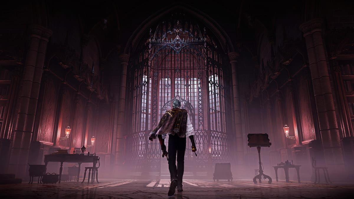 The Duskbloods screenshot of a man in a church