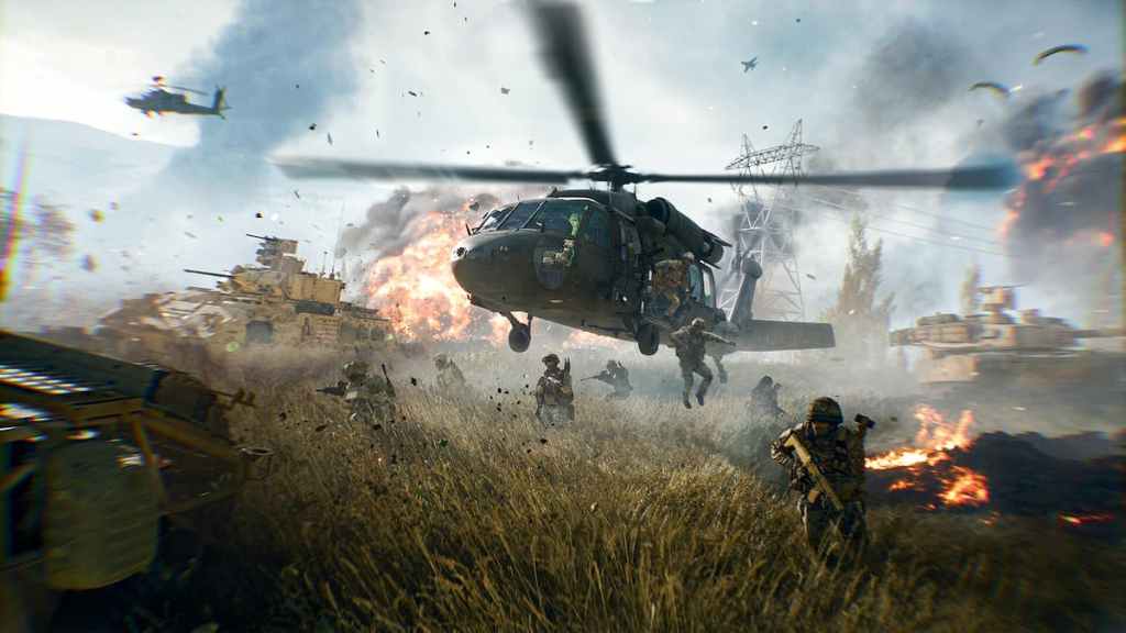 Battlefield 6 helicopter scene
