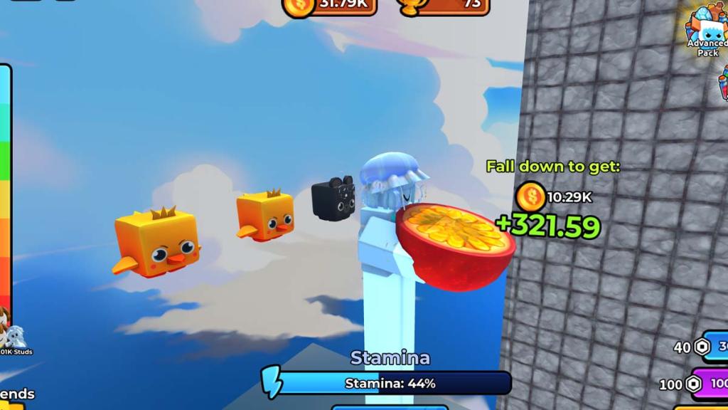 In Game Screenshot Get Tall And Fall