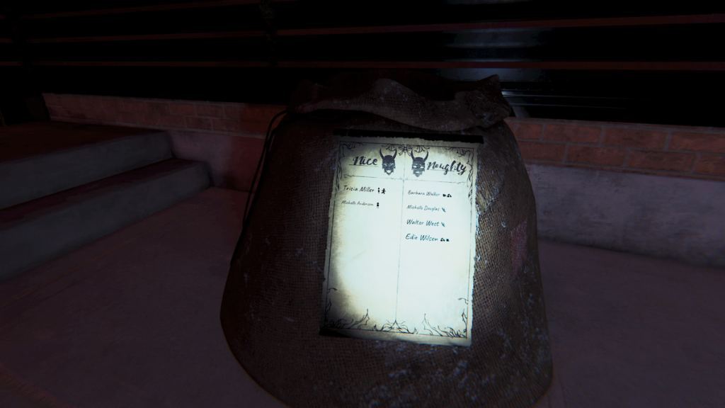 Naughty nice list in phasmophobia