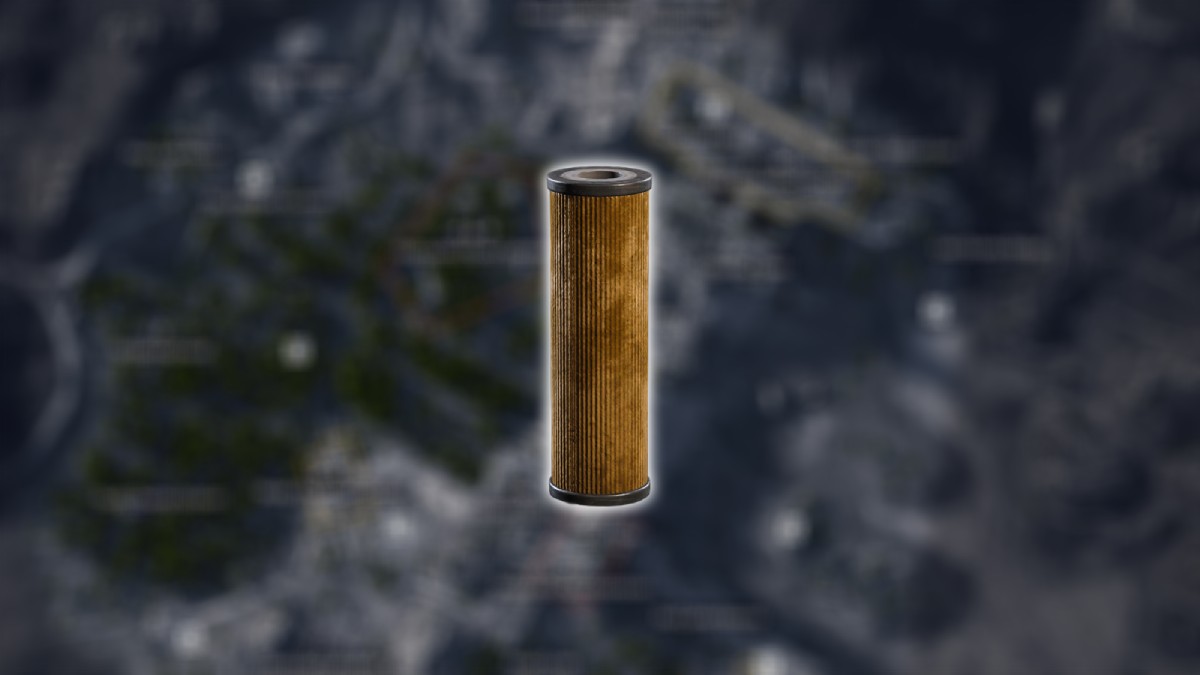 Water Filter in ARC Raiders overlaid over a 3D render of the Dam battlegrounds map.