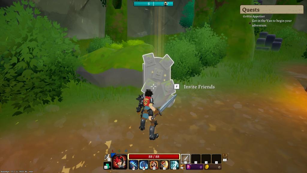 Portal to invite friends in LORT