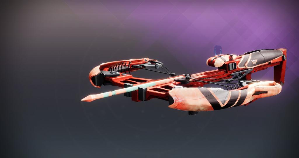 The A Good Shout crossbow in Destiny 2, with the tier five ornament.