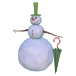 Dapper snowman in DDV