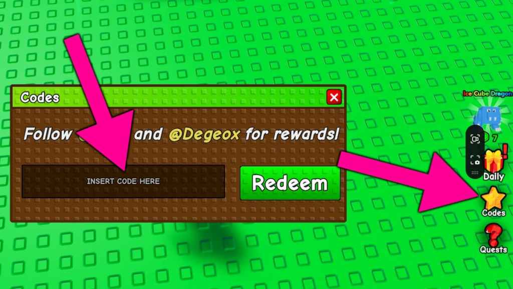 How to redeem My Dragon Island codes.