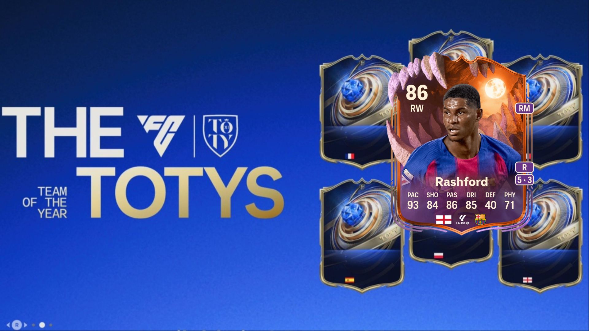 Marcus Rashford Ultimate Scream card in FC 26