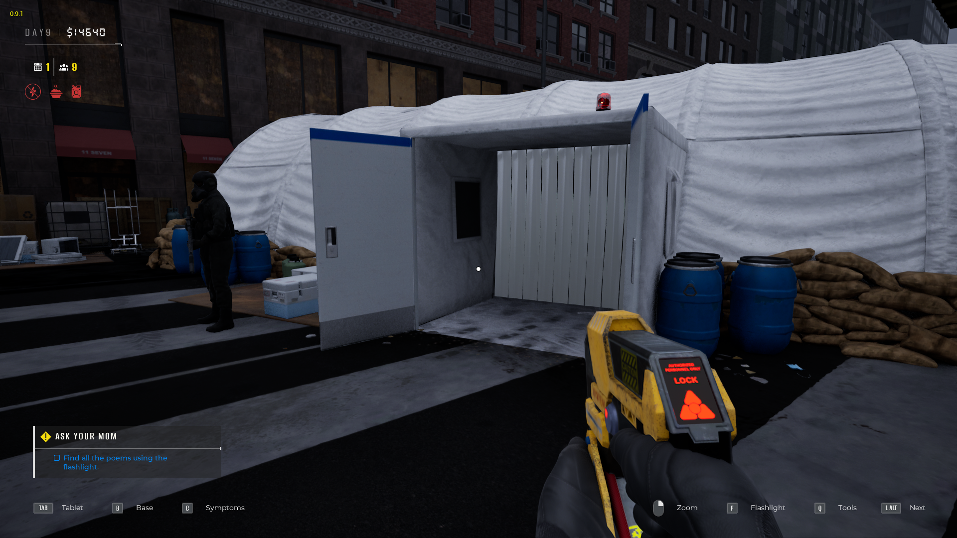 The lab in Quarantine Zone