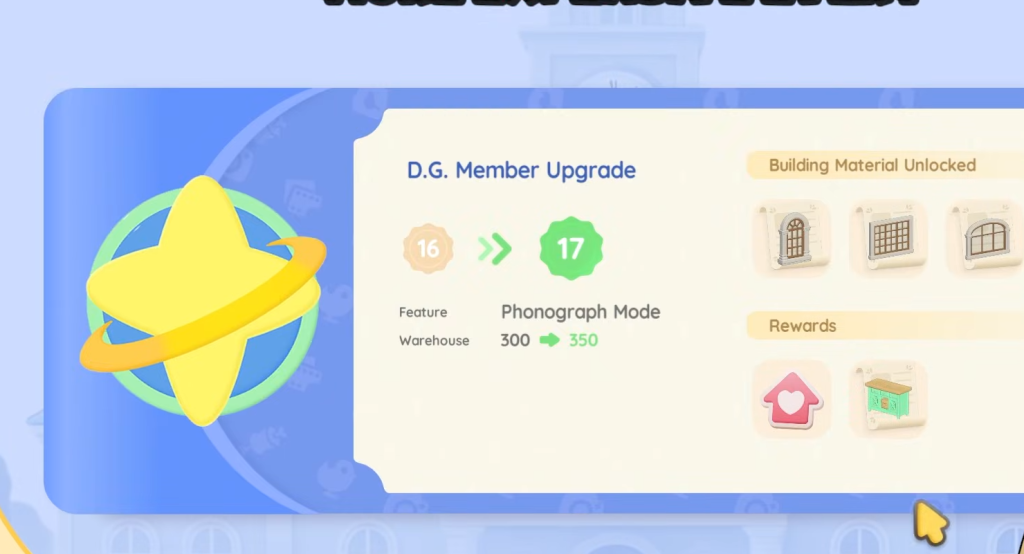 DG Members level 17 upgrade