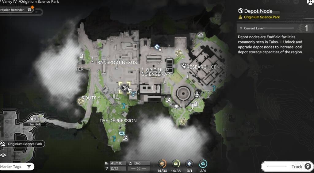 Depot Node 1 quest location