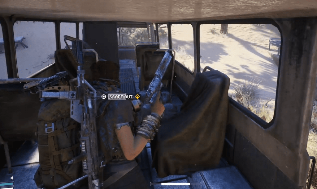 Scope out area in the buses