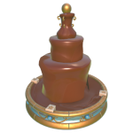 Winter chocolate fountain in DDV