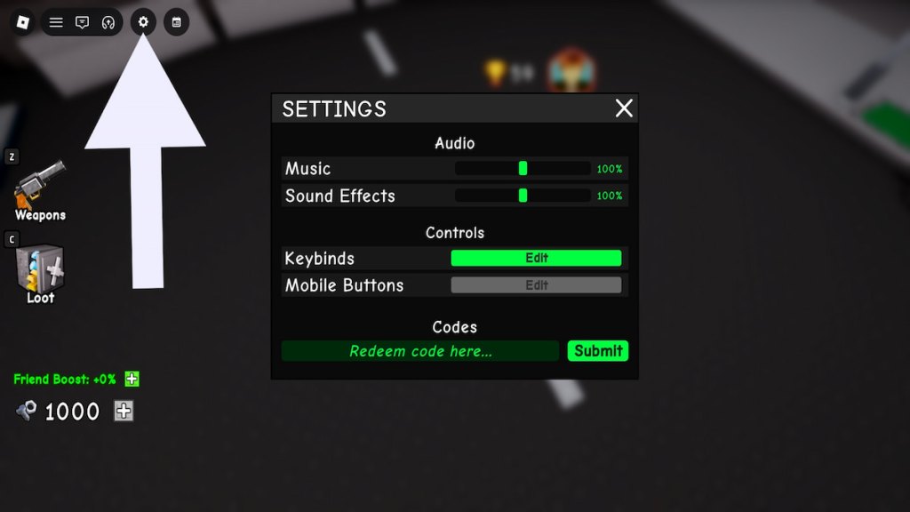 How to redeem codes in 100 Waves Later.