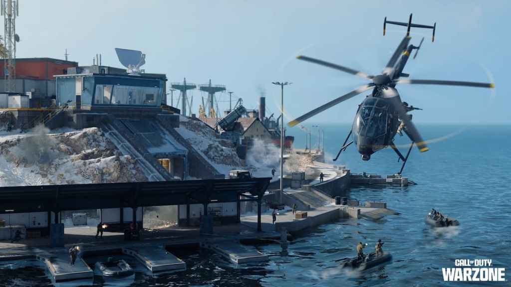 Rebirth Island winter helicopter Warzone