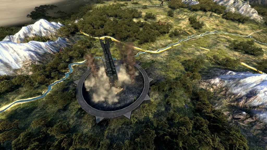 Tower of Orthanc in Isengard in The Dawnless Days. 
