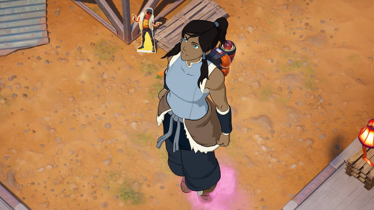 Korra flying in fortnite