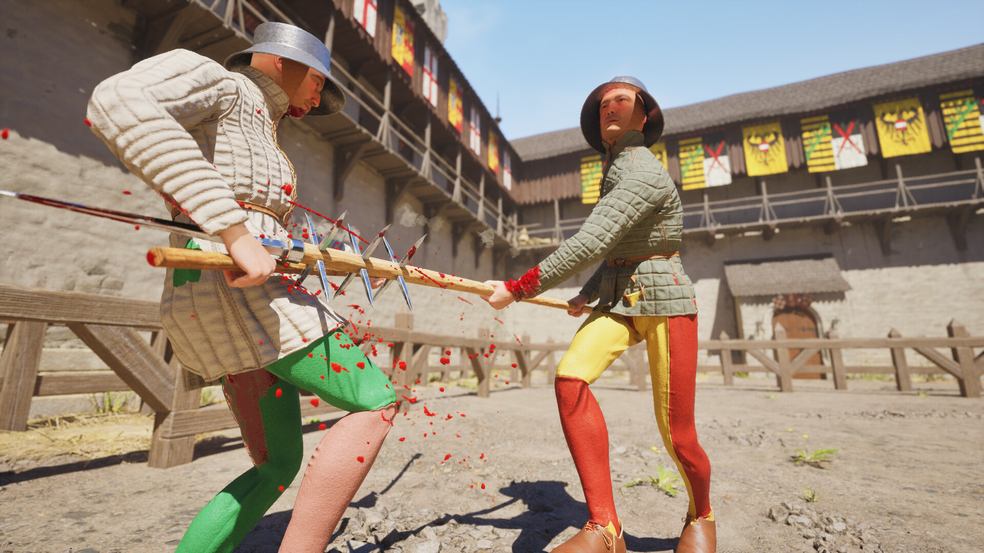 Players fighting in Half Sword